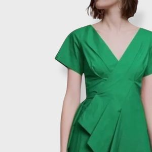 Anthropologie Maeve Origami Dress | Size 6 | Kelly Green | 100% Cotton | $58.00